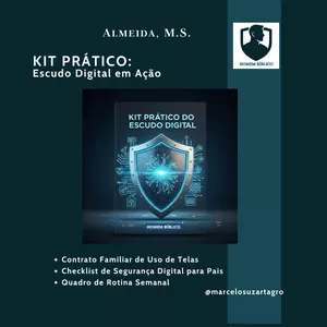 Imagem de capa para o Ebook KIT PRÁTICO: Escudo Digital em Ação