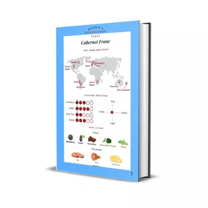 Imagem de capa para o Ebook Rota do Vinho - Cabernet Franc Explore a elegância e o legado.