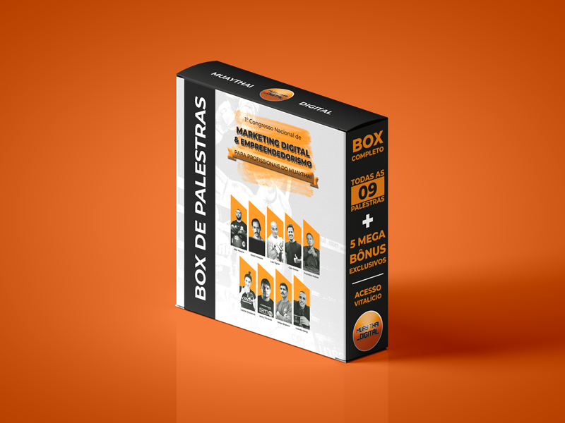 Curso Box de Palestras - 1º Congresso de Marketing Digital e Empreendedorismo para Profissionais do Muaythai