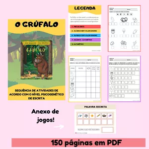 Imagem de capa para o Ebook Atividades de Alfabetização com o livro: O Grúfalo
