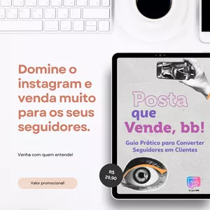 Imagem de capa para o Ebook Posta que vende, bb! 
