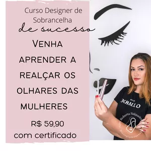 Imagem do curso DESIGNER DE SOBRANCELHA DE SUCESSO