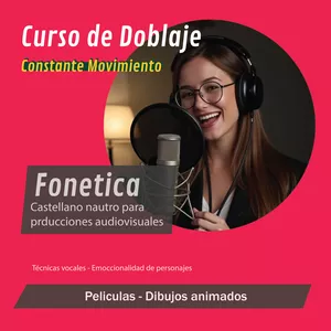 Imagen de portada para Curso online Curso de Doblaje 