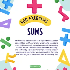 Cover image for Ebook A guide with 500 basic addition exercises across 6 difficulty levels