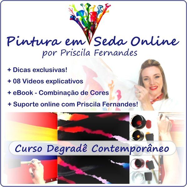 Curso de Pintura em Seda - Técnica Degradê Contemporâneo