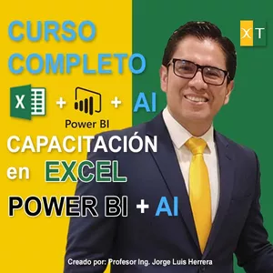 Imagen de portada para Curso online "Curso Completo: CAPACITACIÓN en EXCEL, POWER BI e IA"