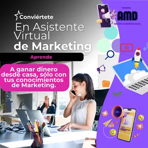 Imagen de portada para Curso online Asistente Virtual de Marketing