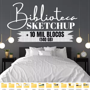 Imagem do curso Biblioteca de Blocos Sketchup 