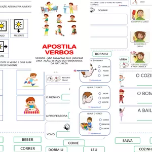 Imagem de capa para o Ebook Apostila Atividades Verbos 