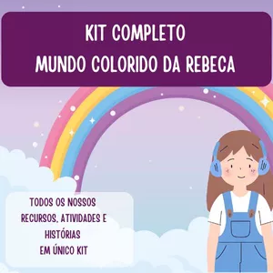 Imagem de capa para o Ebook Kit mundo colorido da Rebeca