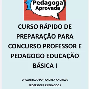 Imagem principal do produto CURSO RÁPIDO DE PREPARAÇÃO PARA CONCURSO PROFESSOR E PEDAGOGO