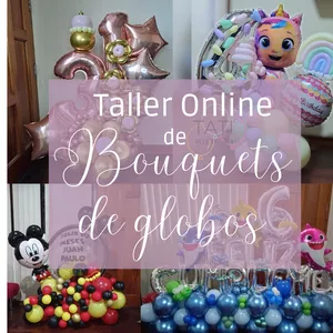 Imagen de portada para Curso online BOUQUET DE GLOBOS 