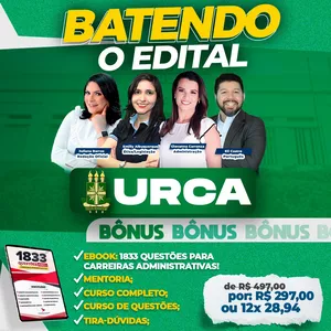 Imagem de capa para o Curso online URCA - BATENDO O EDITAL 