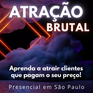 Imagem de capa para o Evento presencial Atração Brutal Marketing para Tatuadores