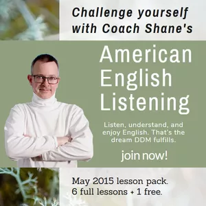 Cover image for Online course Coach Shane's American English Listening - May 2015