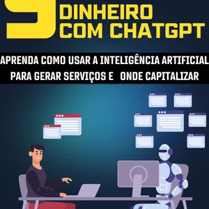 Imagem de capa para o Ebook 9 MANEIRAS DE GANHAR DINHEIRO COM CHATGPT
