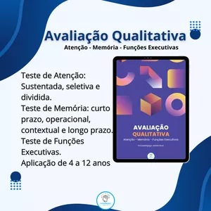 Imagem de capa para o Ebook Caderno de Avaliação Qualitativa Atenção - Memória - Funções Executivas