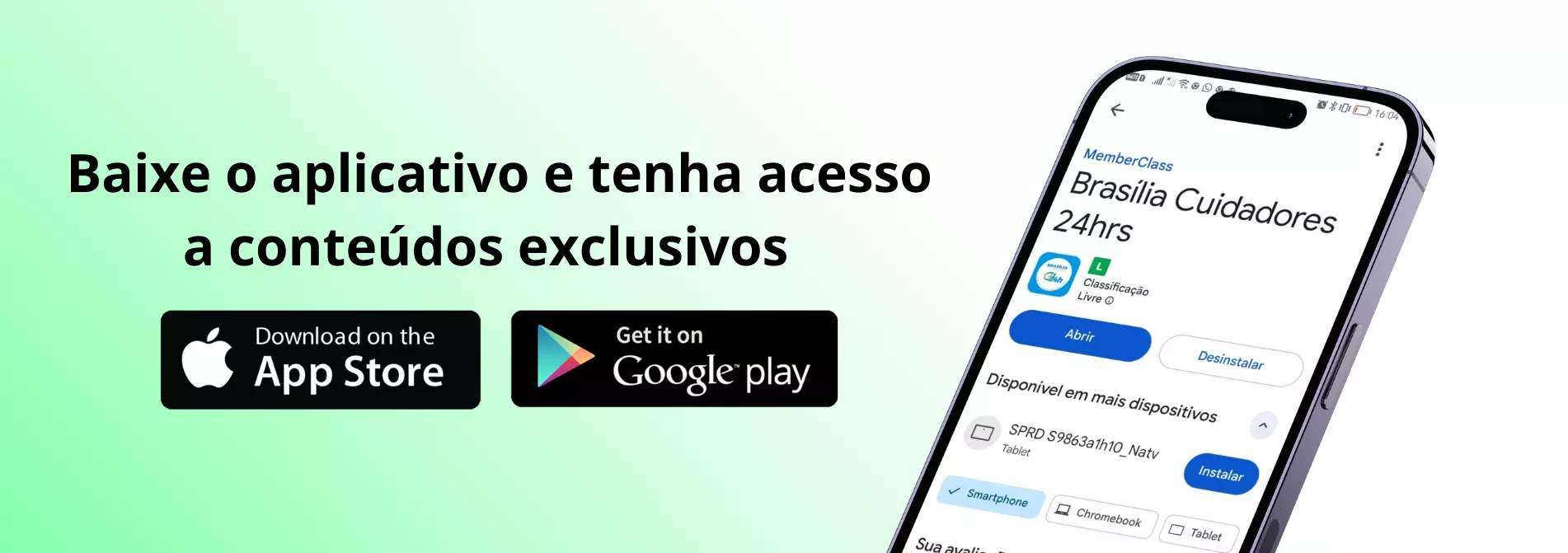 Banner para pagina do App da Brasilia Cuidadores24hs