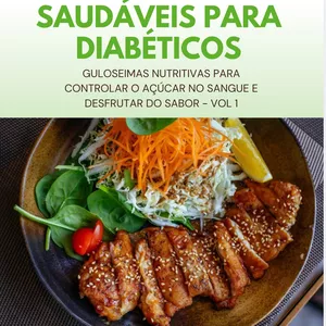 Imagem de capa para o Ebook Receitas Saudáveis para Diabéticos 