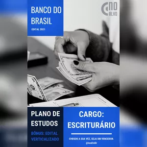 Imagem principal do produto Banco do Brasil - Escriturário: Plano de Estudo + Edital Verticalizado