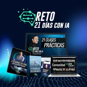 Imagen de portada para Curso online Reto 21 Días con IA