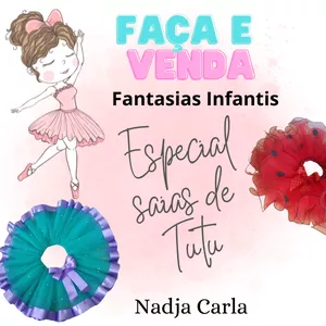 Faça e venda fantasias infantis especial saias de tule