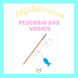Imagem de capa para o Ebook Pescaria das Vogais - Professora Ve