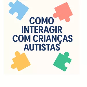 Imagem de capa para o Ebook Como interagir com crianças autistas.
