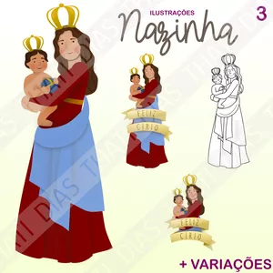 Imagem de capa para o Curso online Ilustração Nossa Senhora de Nazaré 3 - Círio de Nazaré 2024