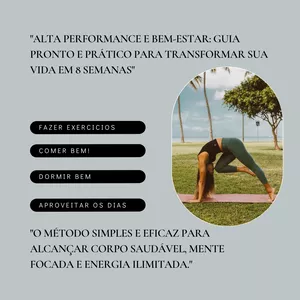 Imagem de capa para o Ebook "Alta Performance e Bem-Estar: Guia pronto e prático para Transformar sua Vida em 8 Semanas"