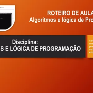 Imagem de capa para o Ebook Roteiro de aula prática Algoritmos e lógica de programação