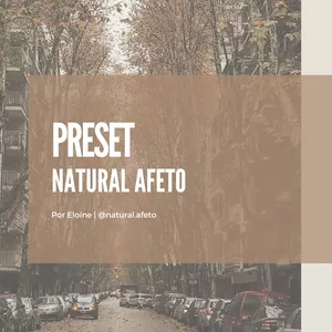 Imagem de capa para o Ebook Preset Natural Afeto