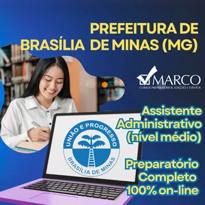 Imagem de capa para o Curso online PREFEITURA BRASÍLIA DE MINAS (MG): Assistente Administrativo
