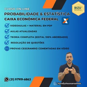 Imagem do curso Caixa Econômica Federal - Probabilidade & Estatística