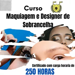 Imagem principal do produto Curso Maquiagem e Designer de Sobrancelha-Avançado 