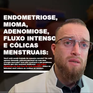 Imagem de capa para o Curso online ENDOMETRIOSE, MIOMA, ADENOMIOSE, FLUXO INTENSO E CÓLICAS MENSTRUAIS: Você está sendo tratada da maneira correta? 