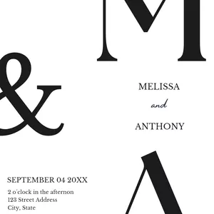 Cover image for Ebook Minimalist Wedding Invitation