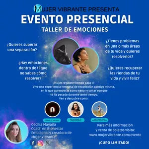 Imagen de portada para Evento presencial Taller de Emociones "EL EVENTO"