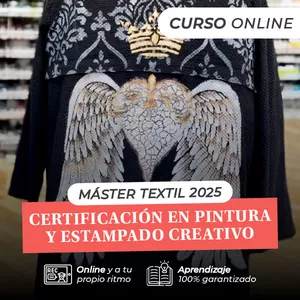 Imagen de portada para Curso online Máster Textil 2025: Certificación en Pintura y Estampado Creativo