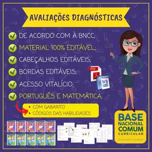 Avaliação Diagnóstica 1º ao 5º ano - KIT SÓ ESCOLA por J.A BERTOTTO