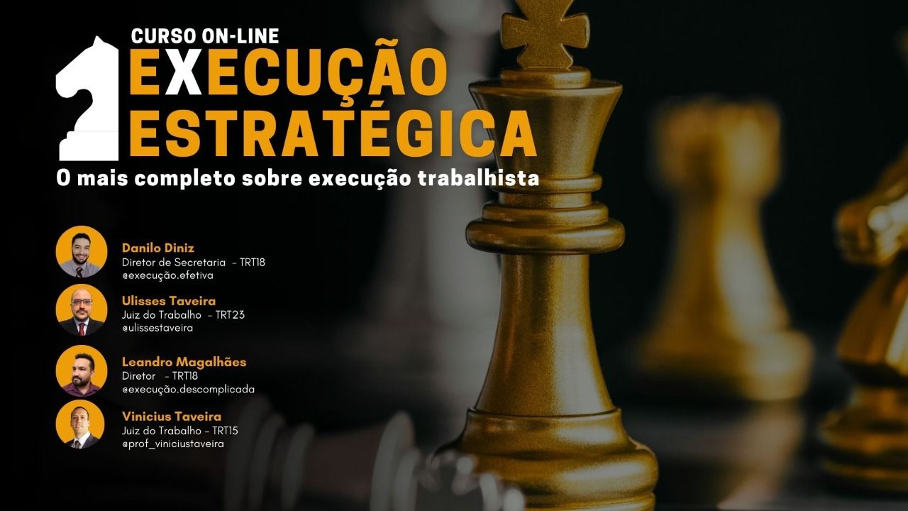 Imagem do curso Curso Execução Estratégica, o mais completo sobre execução trabalhista