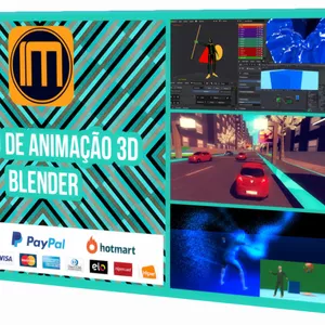 Imagem de capa para o Curso online Curso de Animação 3D Para Jogos e Filmes no Blender
