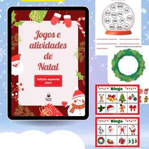 Imagem de capa para o Ebook Jogos e atividades de Natal