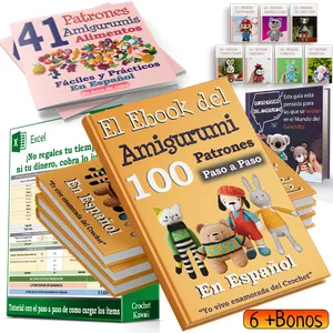Imagen de portada para Ebook El Libro del Amigurumi 100 Patrones Paso a Paso
