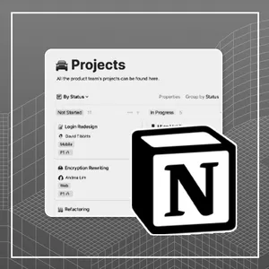 Imagem de capa para o Curso online Workshop - Gestão de escritórios de arquitetura no Notion