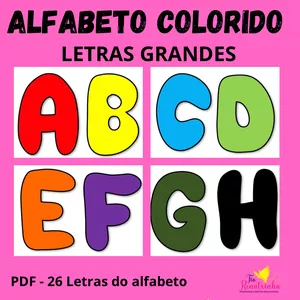 Imagem de capa para o Ebook Alfabeto Colorido 