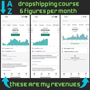Cover image for Online course A-Z dropshipping course 6 figures per month