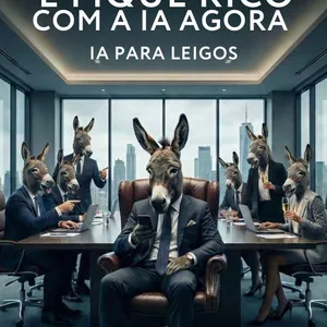 Imagem de capa para o Ebook Deixe de ser burro e fique rico com a IA agora - IA para leigos