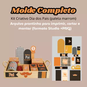 Imagem de capa para o Curso online Molde Completo: Kit Criativo dia dos Pais (paleta marrom)
