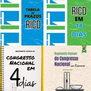 Imagem de capa para o Ebook COMBO APROVADO: RICD + RCCN em dias e em números (cronograma de leitura + tabela de prazos)